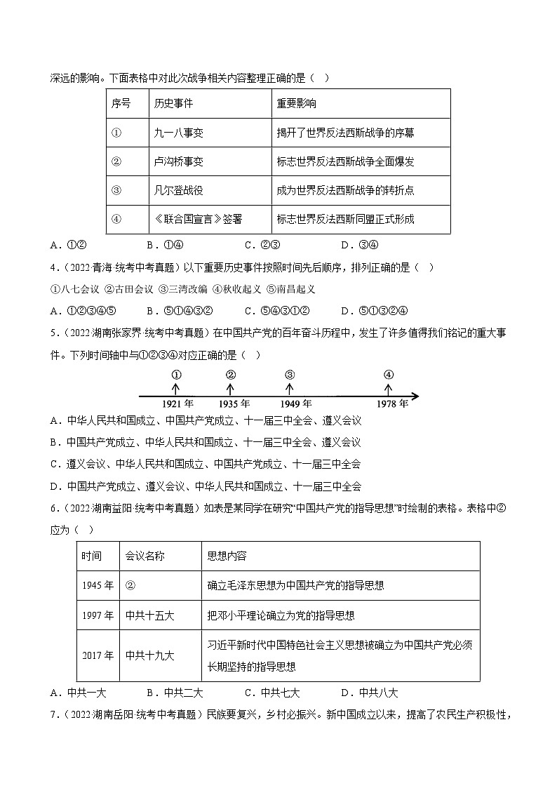 专题04 排序类选择题(原卷版)第2页