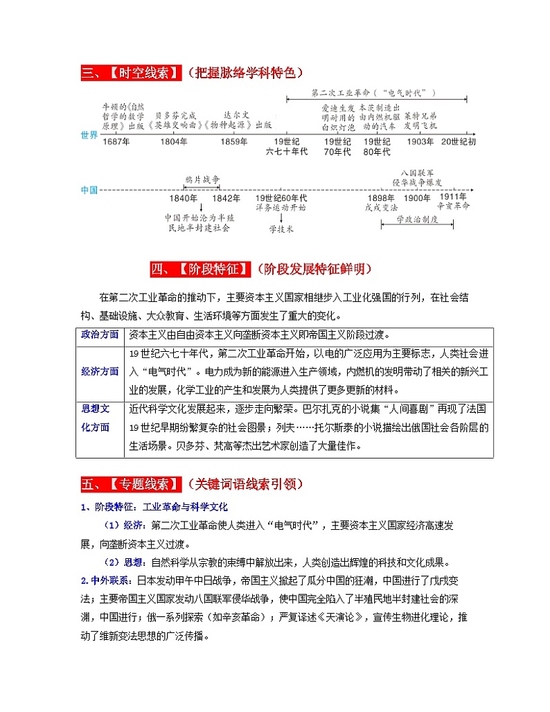 专题28 第二次工业革命和近代科学文化(解析版) (全国通用)第3页