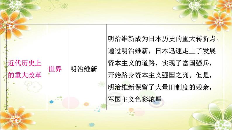 2024年中考历史二轮复习课件(宁夏专用)专题六中外重大改革与制度创新第6页
