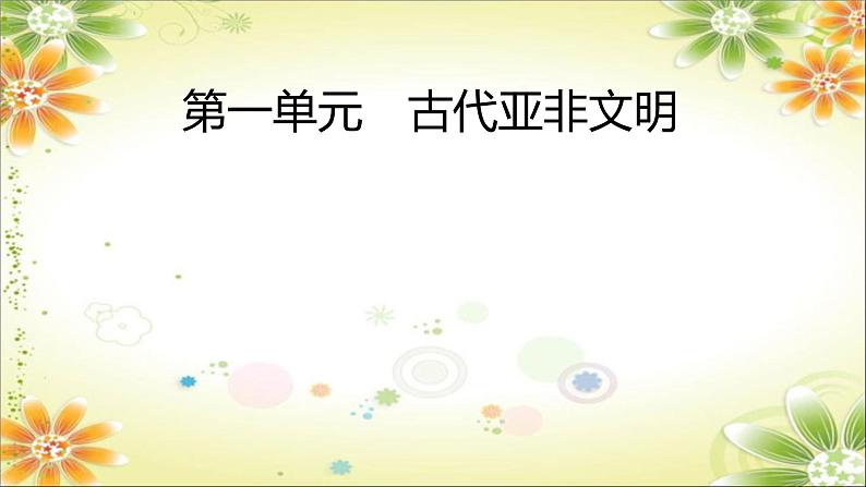 2024年中考历史一轮复习课件(宁夏专用)世界古代史第一单元 古代亚非文明 课件04
