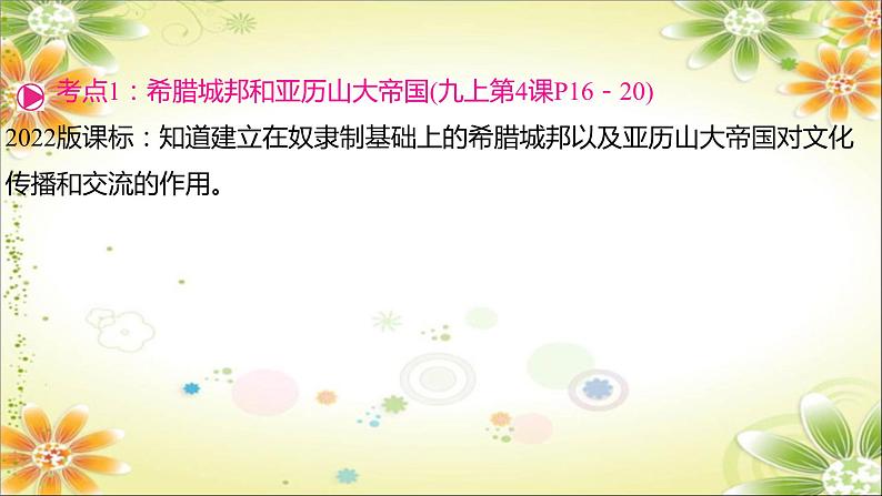 2024年中考历史一轮复习课件(宁夏专用)世界古代史第二单元 古代欧洲文明04