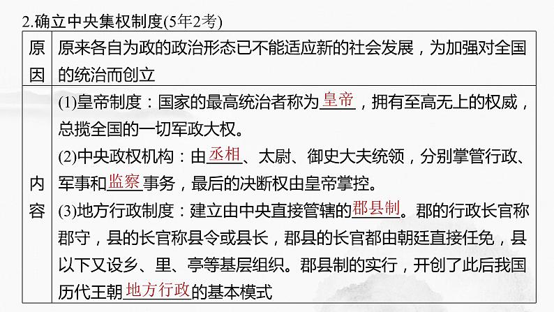 2024年中考历史一轮复习课件 第3单元 秦汉时期:统一多民族国家的建立和巩固第8页