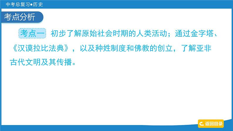 2024年中考历史一轮复习课件:世界古代史 上古人类文明、中古亚欧文明、文明的碰撞与融合第4页