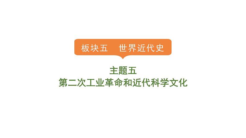 2024年中考历史一轮复习课件:世界近代史5第二次工业革命和近代科学文化第1页