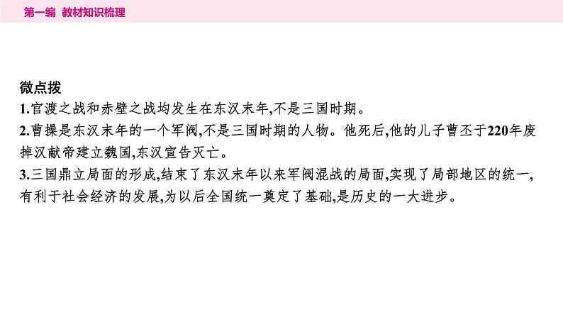 2024年中考历史一轮复习课件:中国古代史4三国两晋南北朝:时期政权分立与民族交融第6页