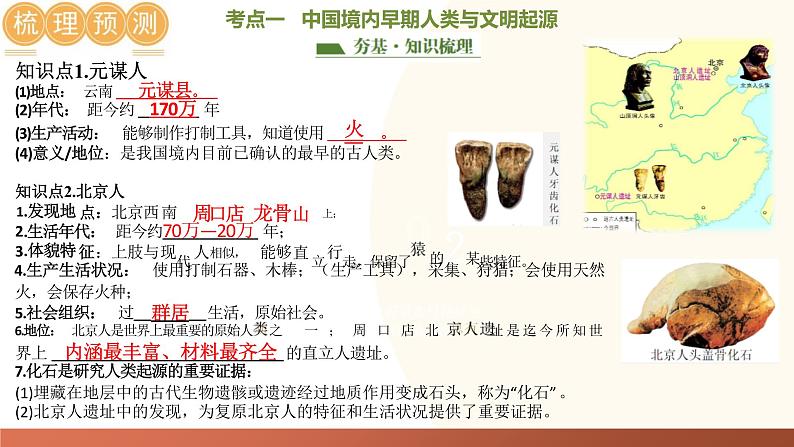 先秦时期:中国境内早期人类与文明的起源、早期国家与社会变革复习课件-2024年初中中考历史复习(全国通用)06