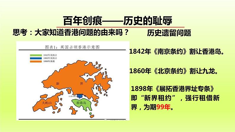 第4单元民族团结与祖国统一第13课香港和澳门回归祖国上课课件(人教版)05