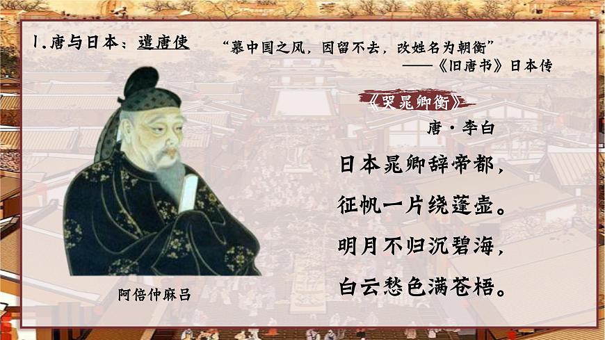 部編版七年級(jí)歷史下冊(cè)第4課 唐朝的中外文化交流課件第5頁(yè)