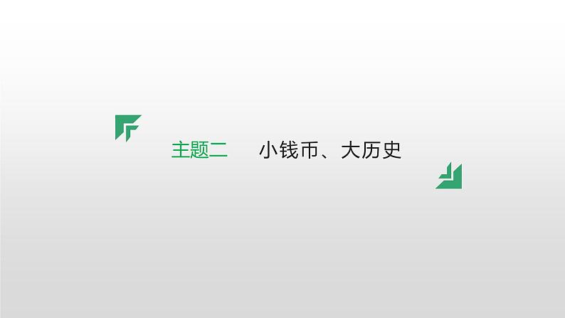 主题二 小钱币、大历史--2024年中考历史二轮跨学科专题复习课件第1页