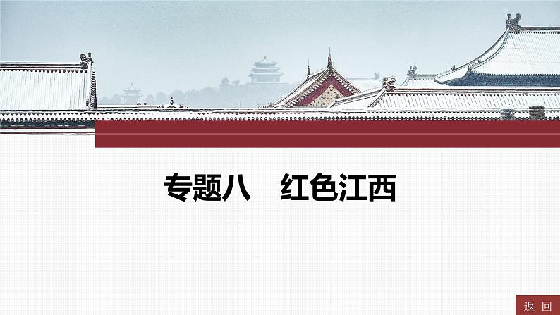 专题八 红色江西----2024年中考历史二轮专题复习课件第1页