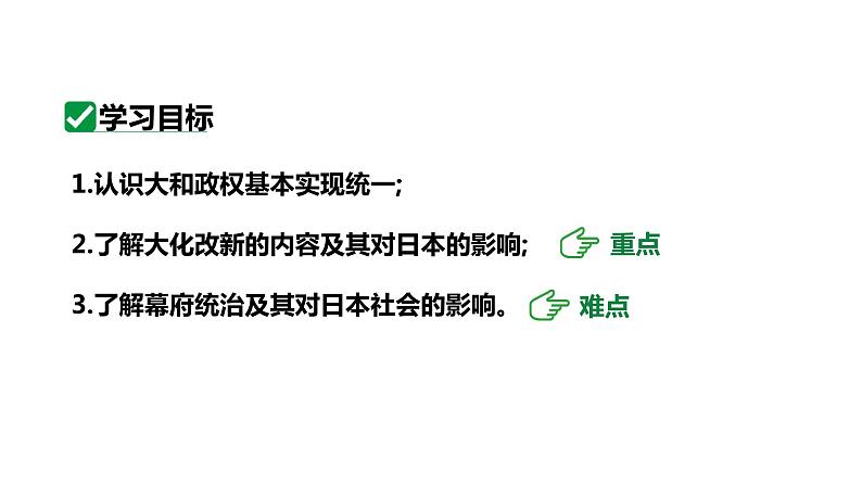 最新人教版九上历史第四单元第11课古代日本(课件)第3页