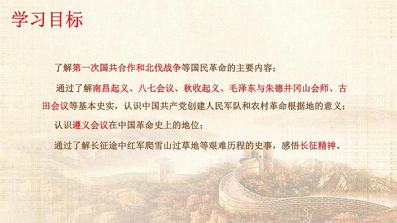 2024年部编版初中历史初三下学期江西中考历史专题复习课件《百年党史之从国共合作到国共对立》课件03
