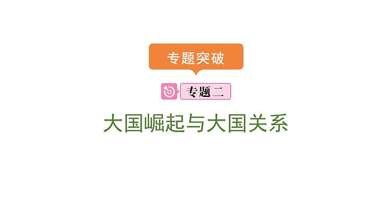 2024年中考历史二轮专题复习课件:专题二 大国崛起与大国关系第1页
