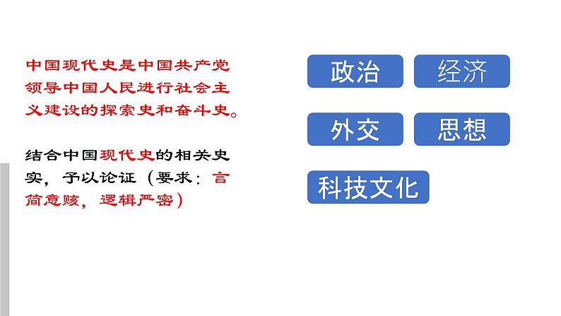 2024中考历史二轮复习课件:社会主义现代化建设03
