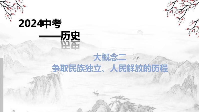 2024中考历史复习课件:争取民族独 人民解放的历程01