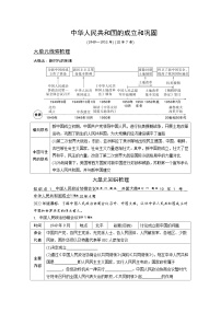 2024年广东省中考 历史总复习 专题训练学案16　中华人民共和国的成立和巩固（含答案）