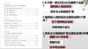 第一单元 殖民地人民的反抗与资本主义制度的扩展 复习课件---2023-2024学年部编版历史九年级下册