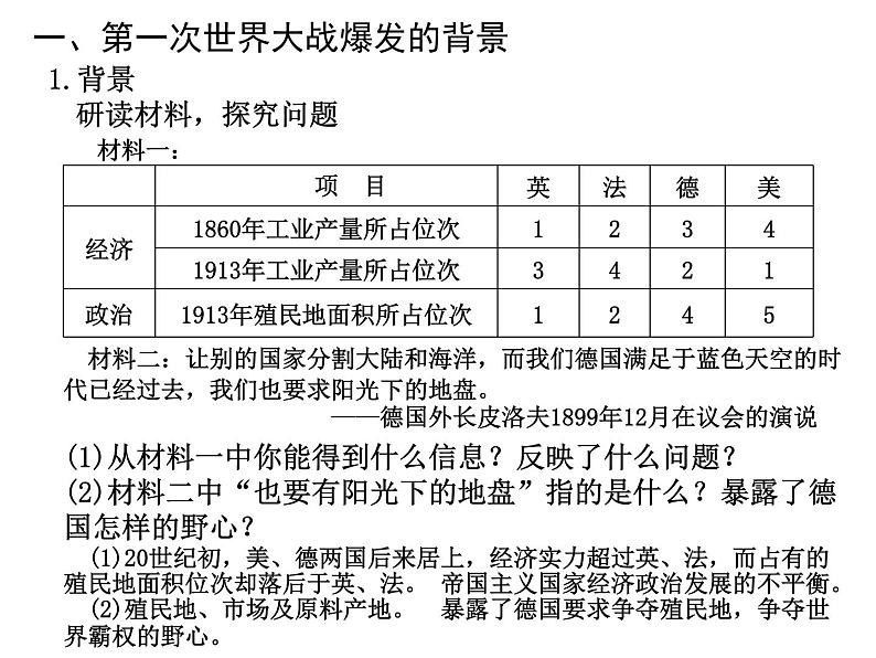 第8课 第一次世界大战 课件----2023-2024 部编版历史九年级下册第4页