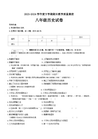 黑龙江省齐齐哈尔市依安县等4地2023-2024学年八年级下学期7月期末历史试题