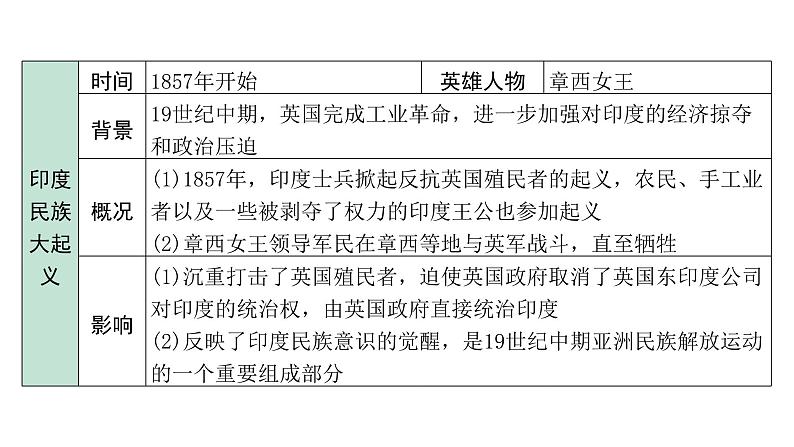 2024四川中考历史二轮中考题型研究 世界近代史 殖民地人民的反抗与资本主义制度的扩展(课件)第6页