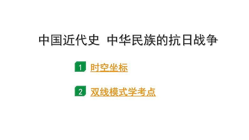 2024四川中考历史二轮中考题型研究 中国近代史 中华民族的抗日战争(课件)第1页
