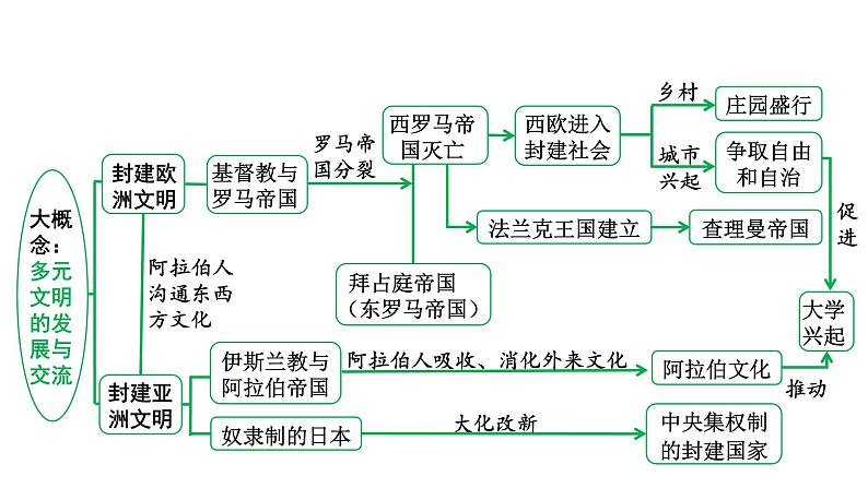 2024四川中考历史知识点研究复习专题 封建时代的欧洲 封建时代的亚洲国家 课件第4页