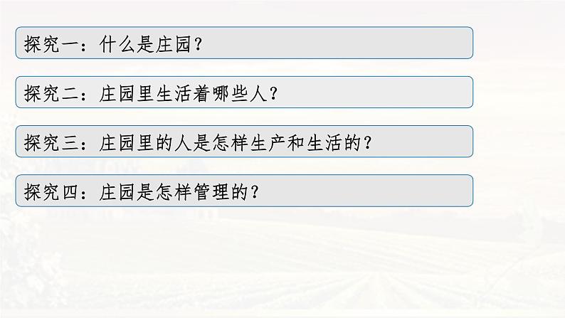 第8课 西欧庄园 课件2024-2025学年部编版九年级历史上册第3页