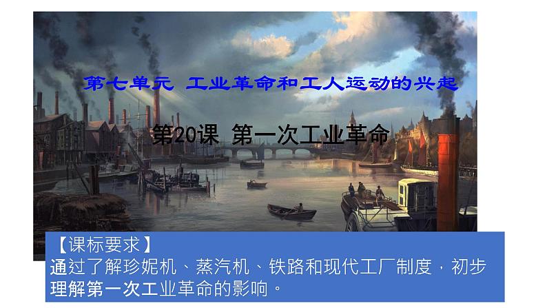第20课 第一次工业革命 课件2024-2025学年部编版九年级历史上册第3页