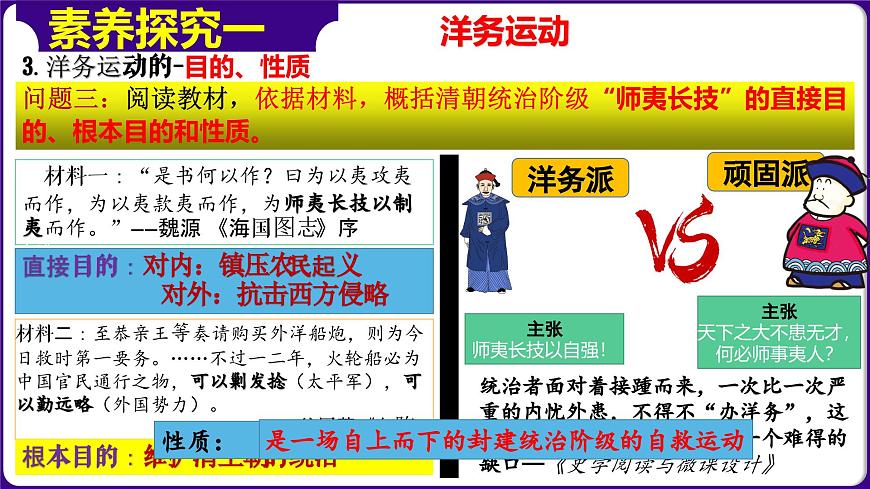 人教部編版初中歷史八上 第4課  洋務(wù)運(yùn)動(dòng)和邊疆危機(jī)（精品課件）第6頁(yè)