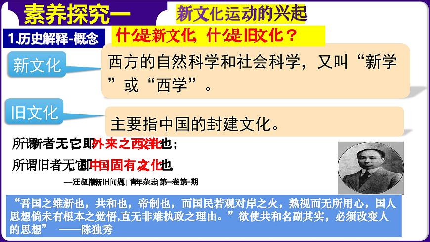 人教部編版初中歷史八上 第12課 新文化運動（精品課件）第4頁