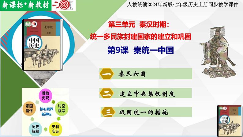 【新课标新教材】人教部编版七年级历史上册第9课 秦统一中国(同步课件)01