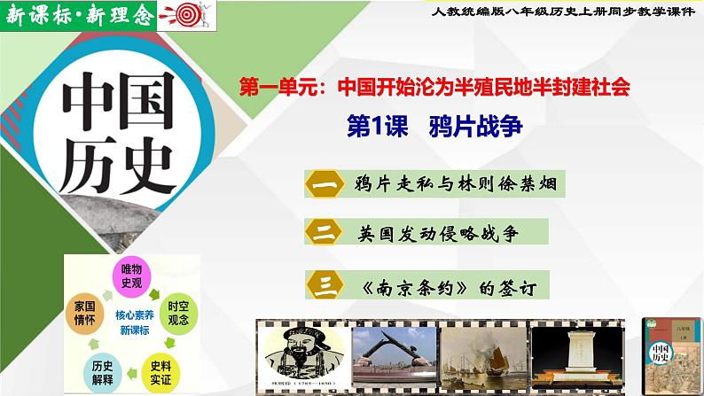 【新课标新理念】人教部编版八年级历史上册第1课_鸦片战争(同步课件)01