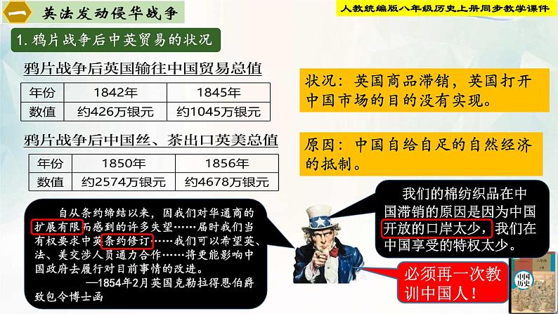 【新课标新理念】人教部编版八年级历史上册第2课 第二次鸦片战争(同步课件)04