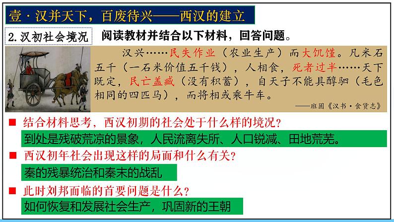 人教版(2024)七年级历史上册课件 第11课 西汉建立和“文景之治”08