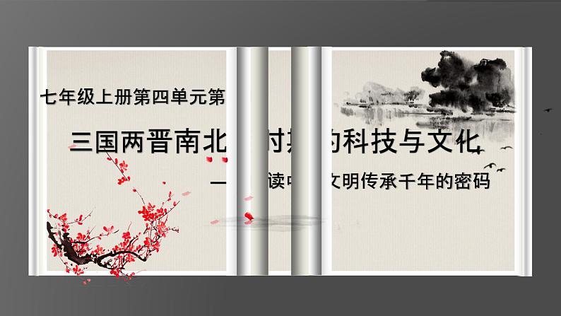 人教版(2024)七年级历史上册课件 第20课 三国两晋南北朝时期的科技与文化01