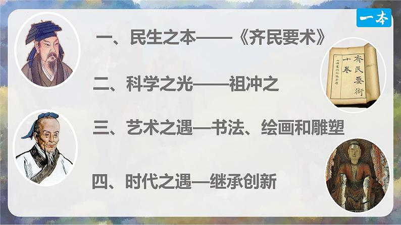 人教版(2024)七年级历史上册课件 第20课 三国两晋南北朝时期的科技与文化03