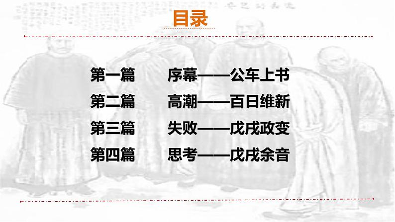 人教版初中历史8上第6课 戊戌变法课件+教案04