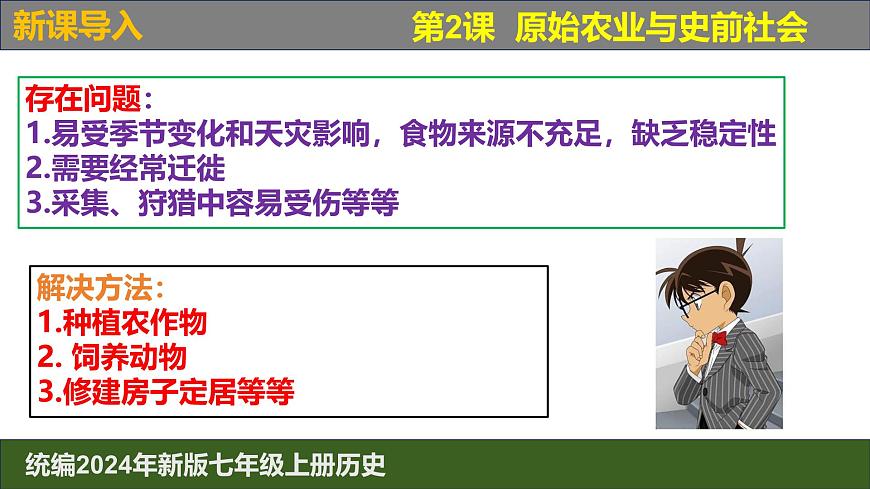 人教版（2024）7上歷史第2課《原始農(nóng)業(yè)與史前社會》課件第2頁