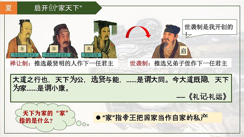 统编版(五四制)初中历史 中国历史第一册 第4课 夏商周的更替 课件03