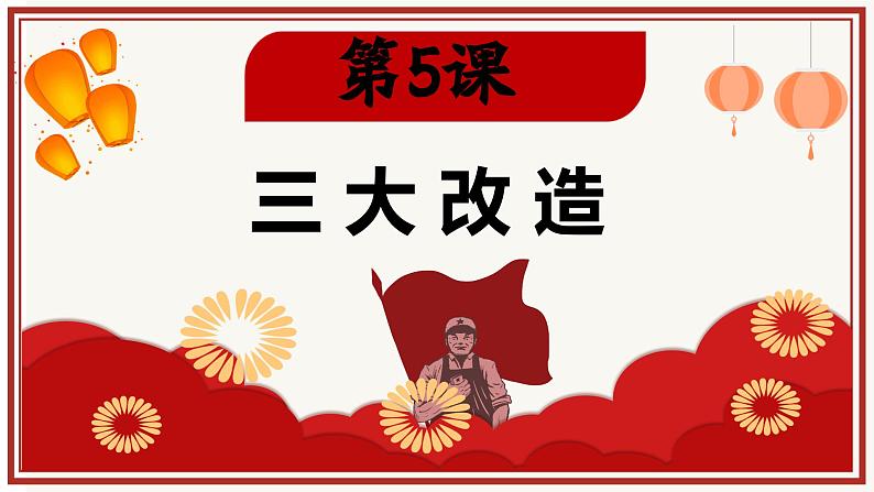 统编版(五四制)初中历史 中国历史第四册第5课 三大改造课件04