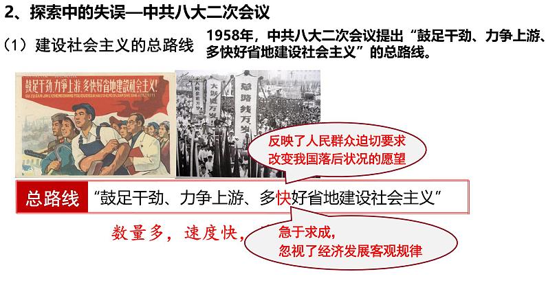 统编版(五四制)初中历史 中国历史第四册第6课 艰辛探索与建设成就 课件04