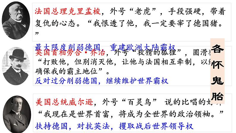 统编版(五四学制)初中历史 世界历史第二册10课《凡尔赛条约》和《九国公约》课件06