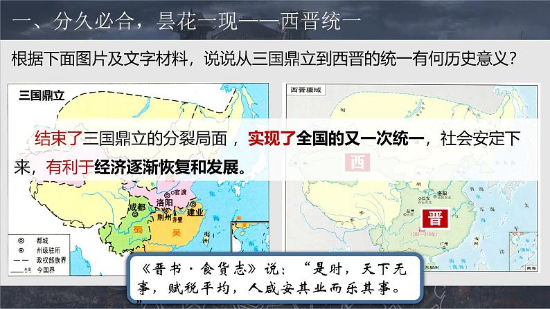部编版历史七上 第17课西晋的短暂统一和北方各族的内迁 课件05