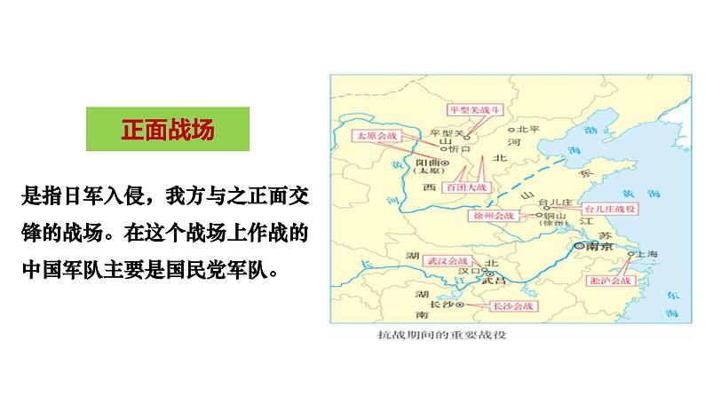 部编版历史八年级上册 第20课 正面战场的抗战(同步课件)03