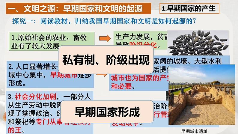 人教统编2024年版七年级历史上册第3课_中华文明的起源(同步教学课件)第6页