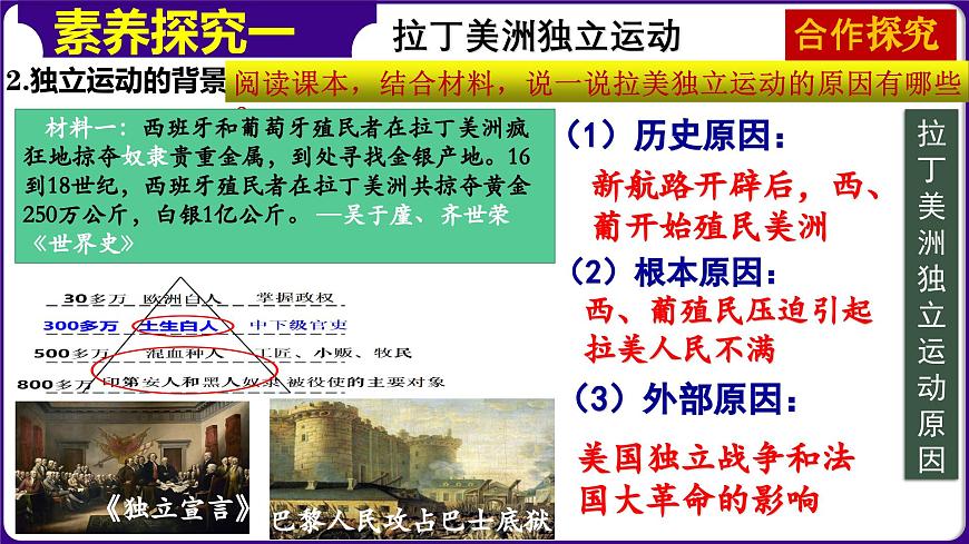 人教版初中歷史9下 第1課  殖民地人民的反抗斗 課件第5頁