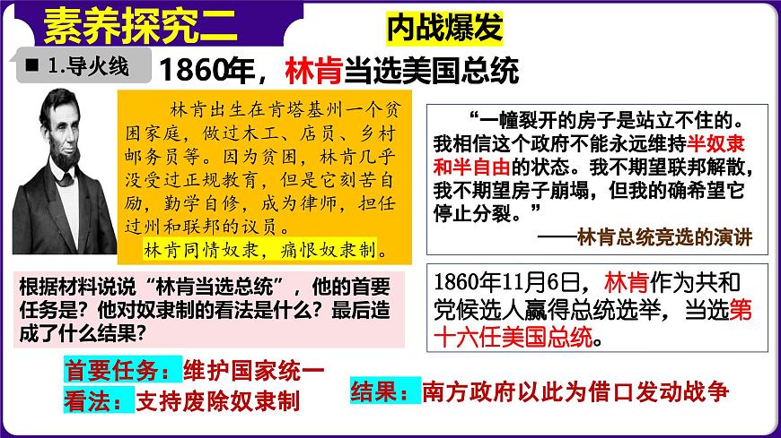人教版初中歷史9下 第3課  美國(guó)內(nèi)戰(zhàn) 課件第8頁(yè)