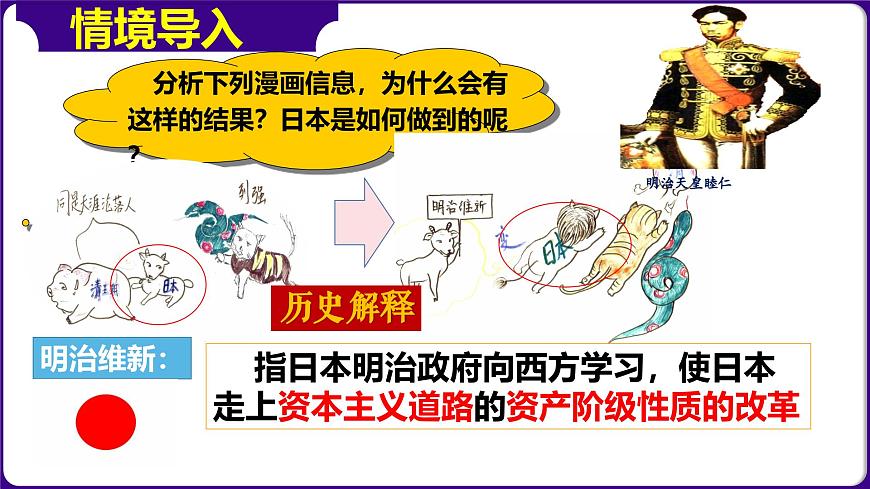 人教版初中歷史9下 第4課  日本明治維新 課件第1頁(yè)