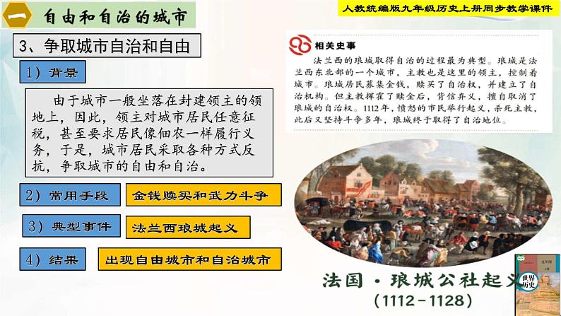 【新课标•新理念】人教部编版九年级历史上册第9课 中世纪城市和大学的兴起(同步课件)第8页