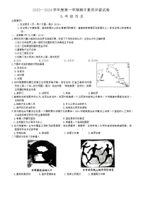 河南省商丘市2023-2024学年部编版九年级上学期期中历史试题